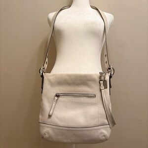 Authentic Coach Ashley Chalk Leather Crossbody Bag F22316